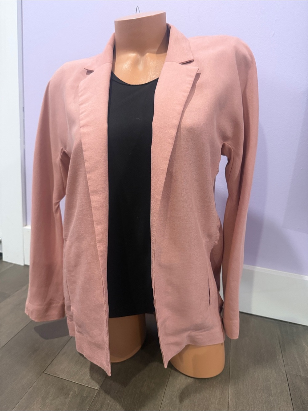 H&M Pink Open Front Blazer Jacket
